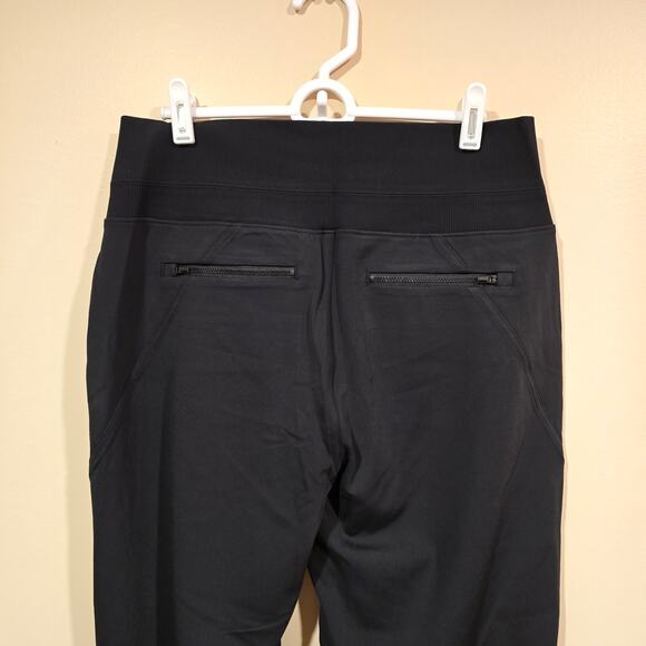Women's Athleta Black Athletic Jogger Pants Elastic Waist | Size Medium - Picture 6 of 8